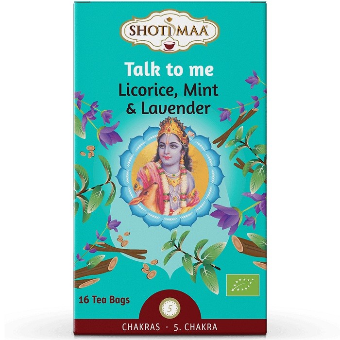 Ceai Chakras Talk to Me - lemn dulce, menta si lavanda bio 16 pliculete Shotimaa