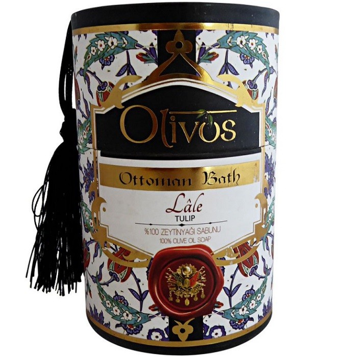 Sapun de lux Otoman Tulip cu ulei de masline extravirgin 2*100g Olivos