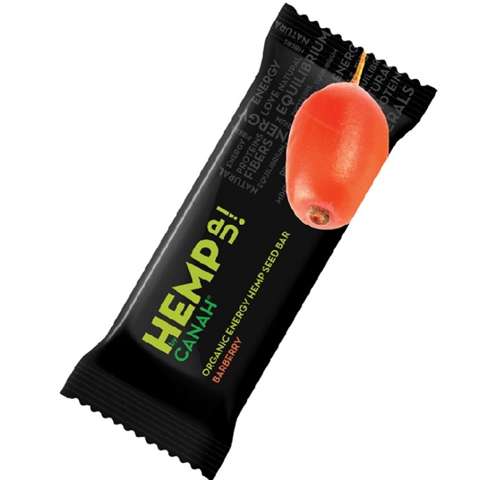 Baton cu seminte de canepa si agrise bio 48g Canah