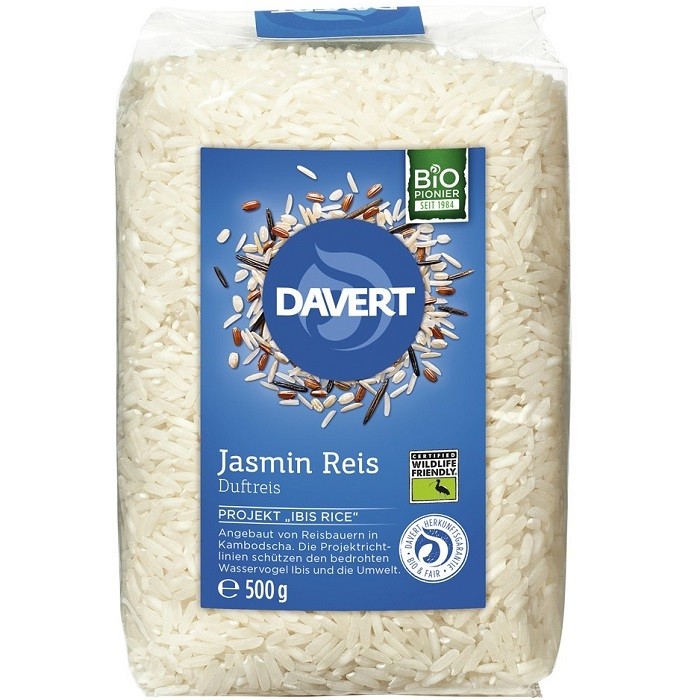 Orez Jasmin alb bio Wildlife Friendly 500g Davert