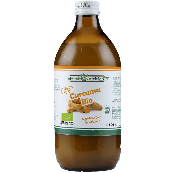 Suc pur de Curcuma bio 500ml Health Nutrition