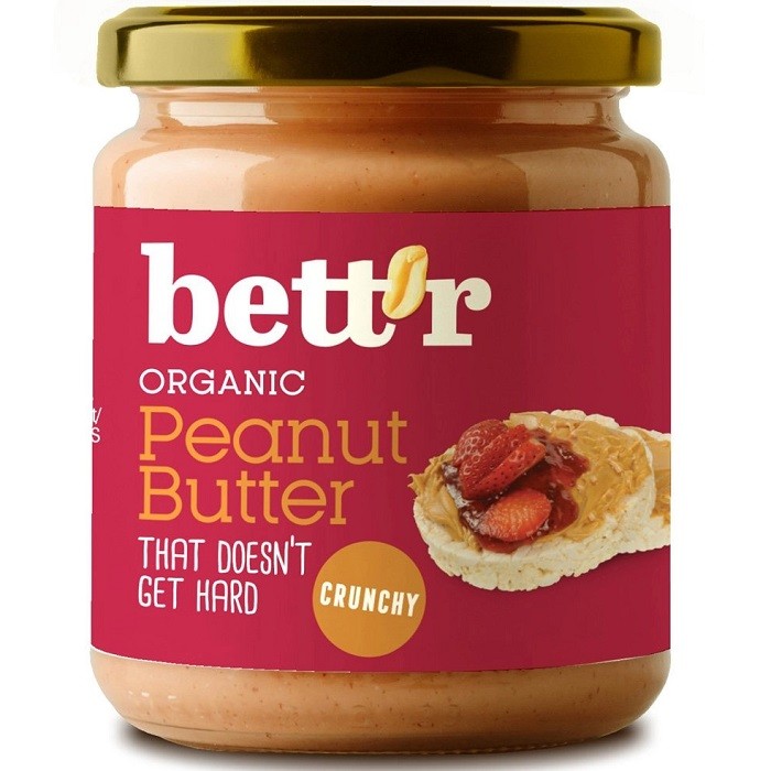 Crema de arahide crunchy bio 250g Bettr