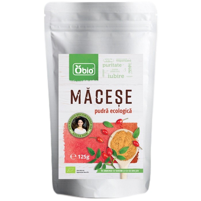 Macese pudra bio 125g Obio