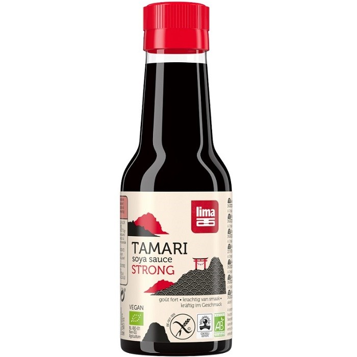 Sos de soia Tamari bio vegan, fara gluten 145ml Lima Food