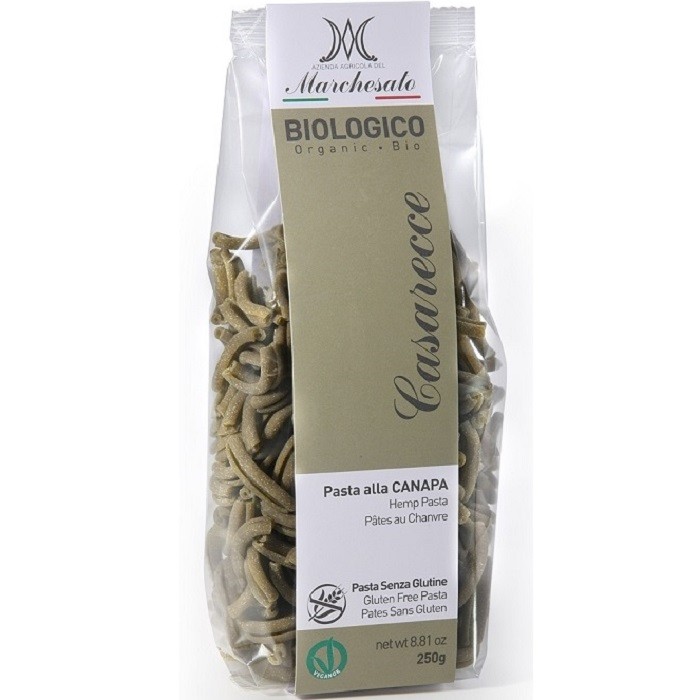 Paste Casarecce cu canepa bio, fara gluten 250g Marchesato