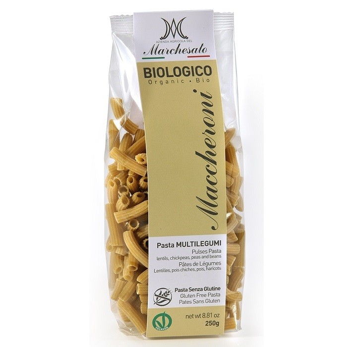 Paste maccheroni cu legume bio, fara gluten 250g Marchesato