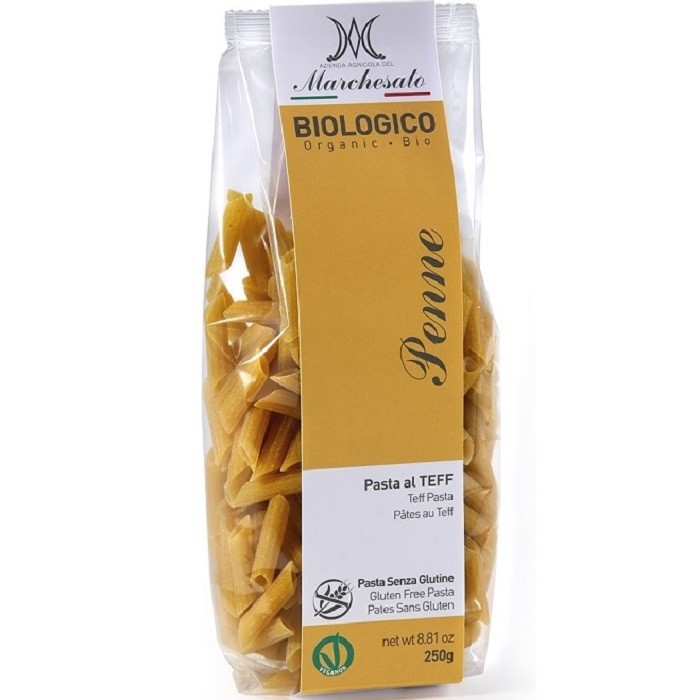 Penne din teff bio, fara gluten 250g Marchesato