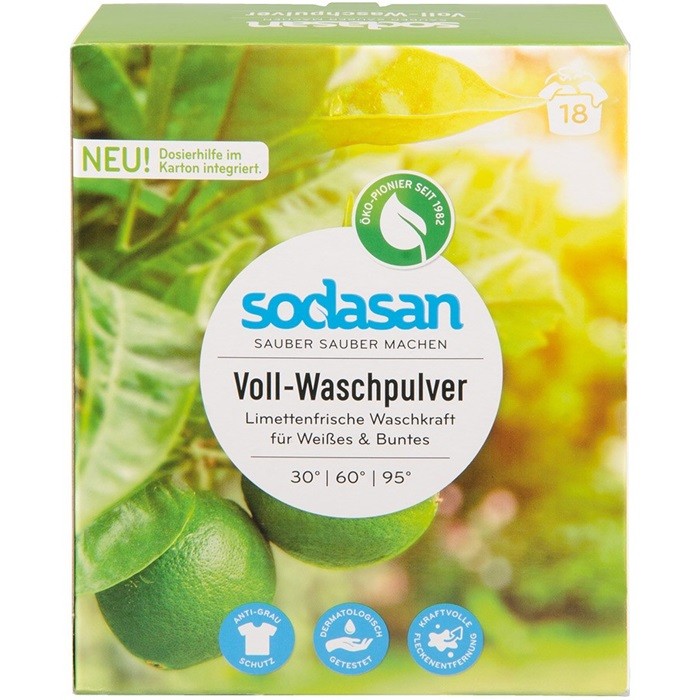 Detergent pudra universal cu lime 1010 g Sodasan
