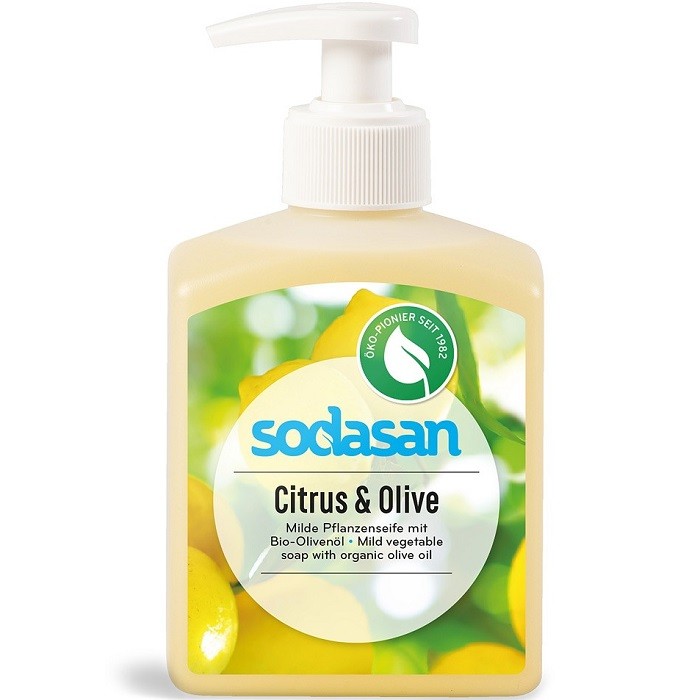 Sapun lichid cu lamaie si masline bio 300ml Sodasan