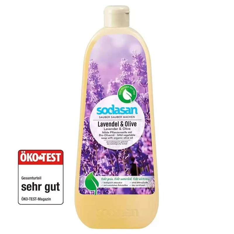 Sapun lichid cu lavanda si masline bio 1 litru Sodasan