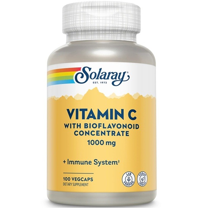 Vitamina C 1000mg (adulti) 100 capsule vegetale Solaray