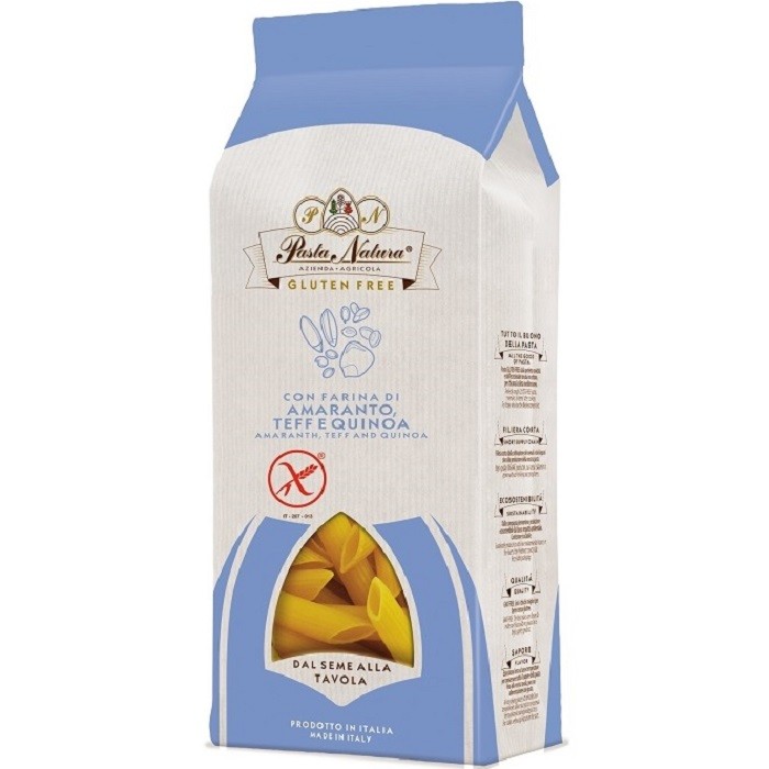 Penne din amarant, teff si quinoa bio, fara gluten 250g Pasta Natura