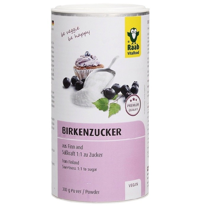 Zahar din mesteacan finlandez premium (Xylitol) 300g Raab Vitalfood