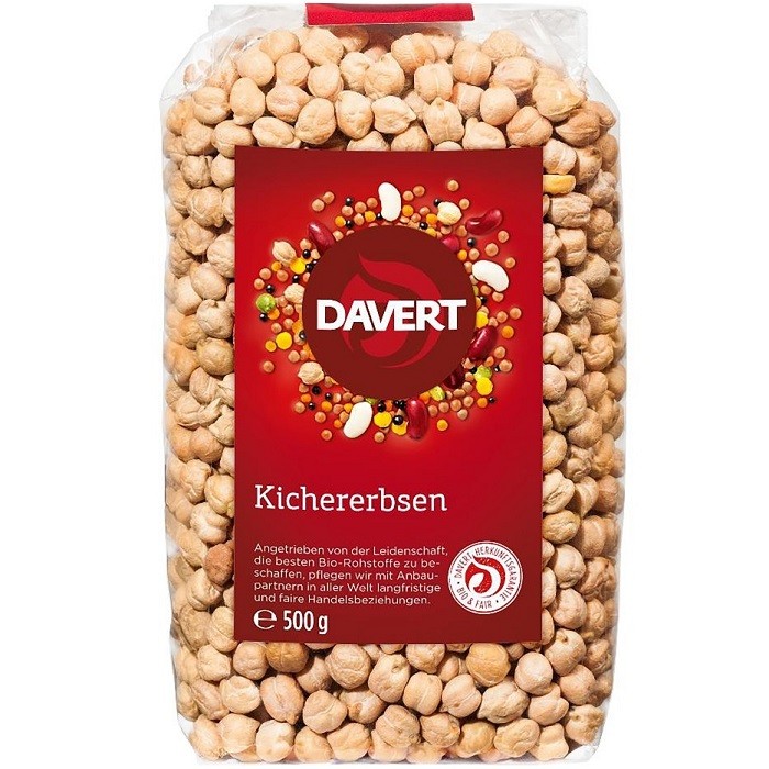 Naut boabe bio 500g Davert