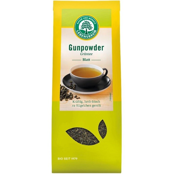 Ceai verde Gunpowder China bio 100g Lebensbaum