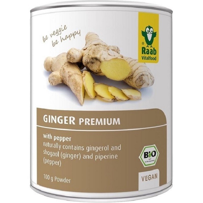 Ghimbir pudra cu piper bio premium, fara gluten 100g Raab Vitalfood