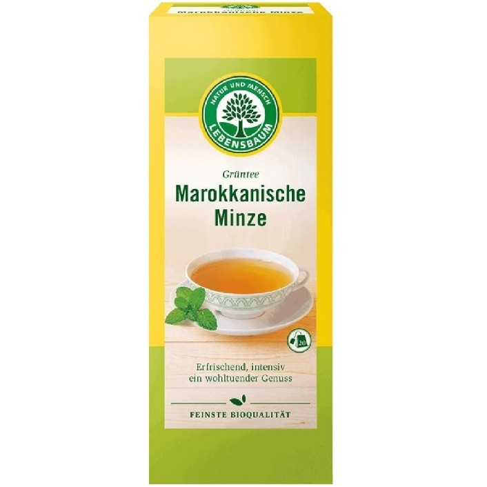 Ceai verde cu menta marocana bio 20 plicuri Lebensbaum