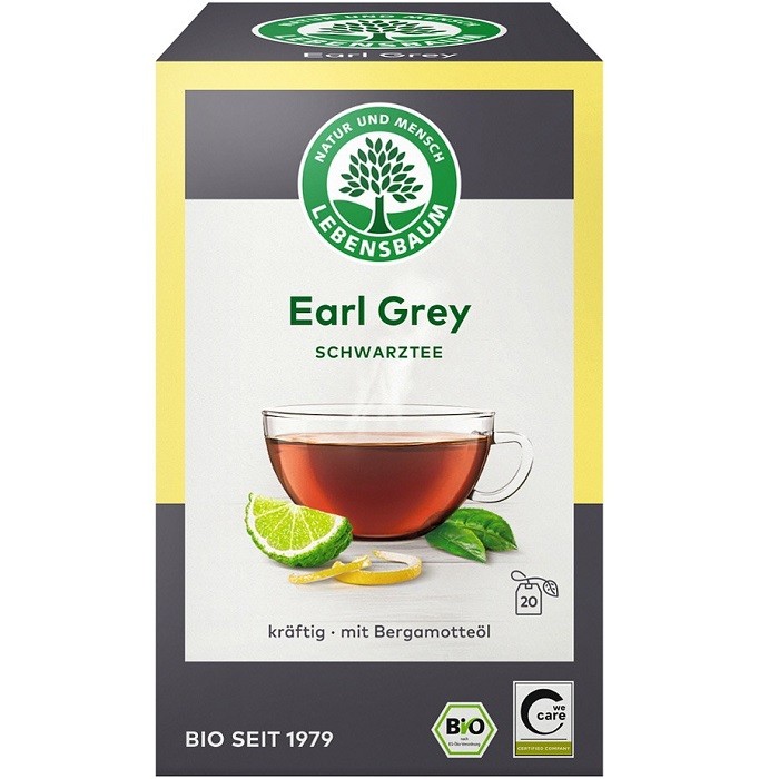 Ceai negru Earl Grey bio 20 plicuri Lebensbaum