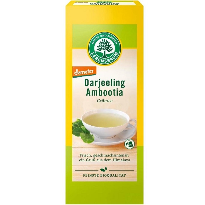 Ceai verde Darjeeling Demeter bio 20 plicuri Lebensbaum