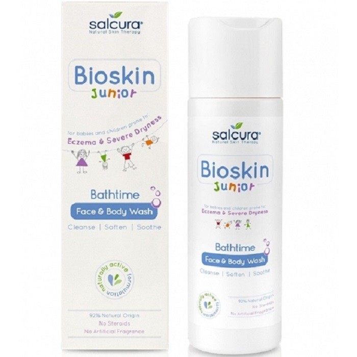 Gel de dus Bioskin Junior pt piele uscata cu eczeme 200ml Salcura
