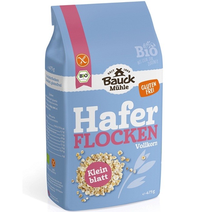 Fulgi mici de ovaz bio, fara gluten 475g Bauckhof