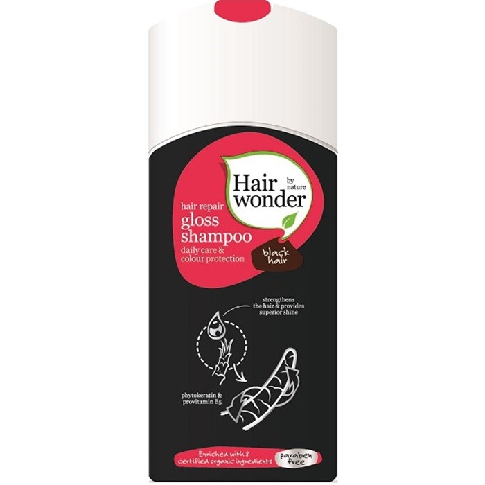 Sampon Gloss pentru parul negru 200ml Hairwonder