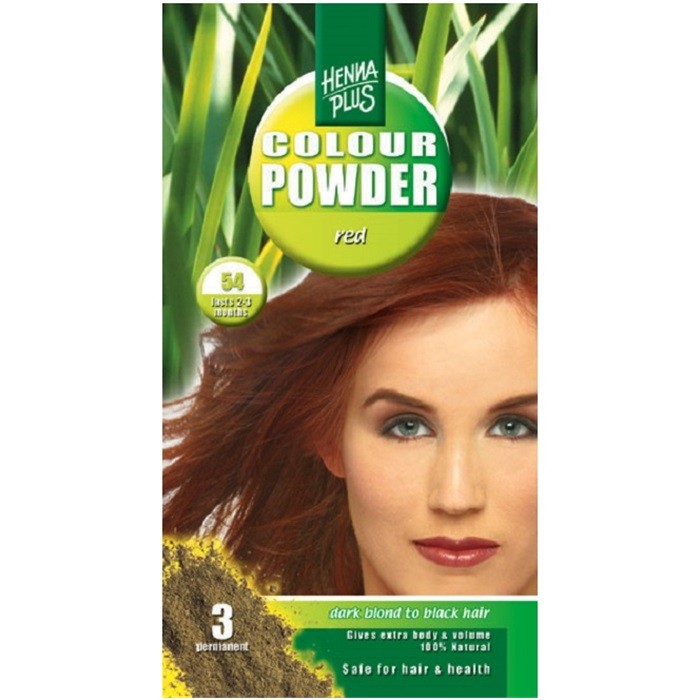 Pudra Henna Colour Powder Red 54 HennaPlus 100g