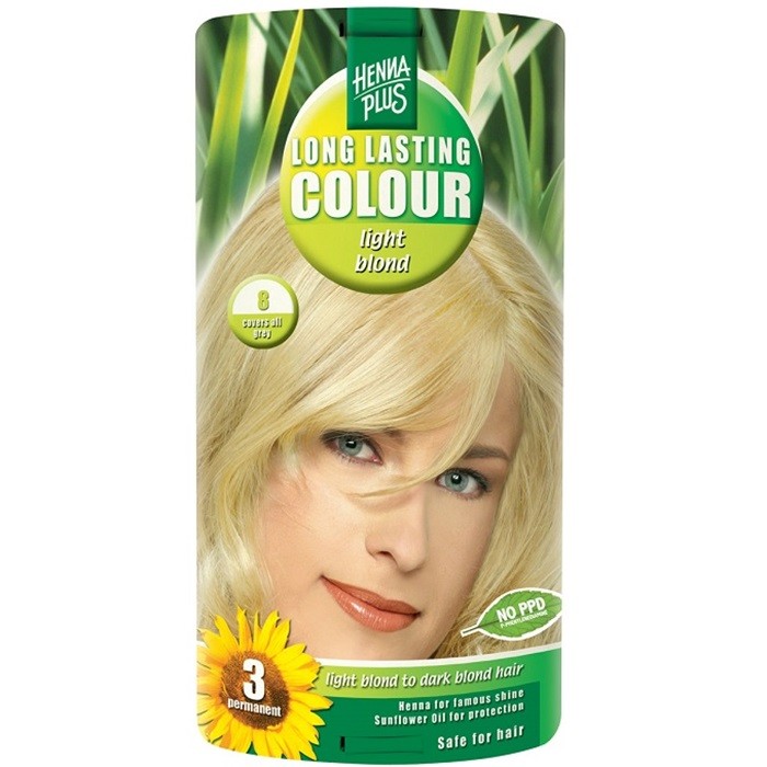 Vopsea de par Long Lasting Colour High Light Blond 8 HennaPlus