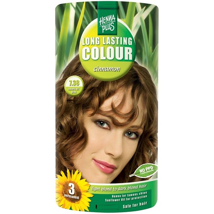 Vopsea de par Long Lasting Colour Cinnamon 7.38 HennaPlus
