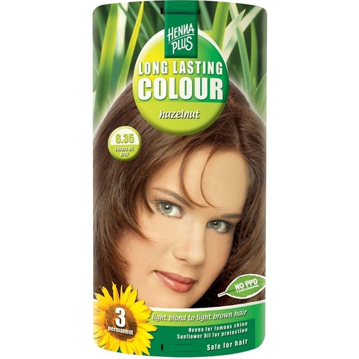 Vopsea de par Long Lasting Colour Hazelnut 6.35 HennaPlus