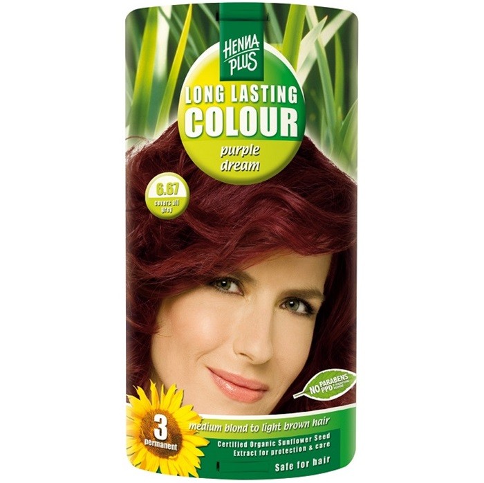 Vopsea de par Long Lasting Colour Purple Dream 6.67 HennaPlus