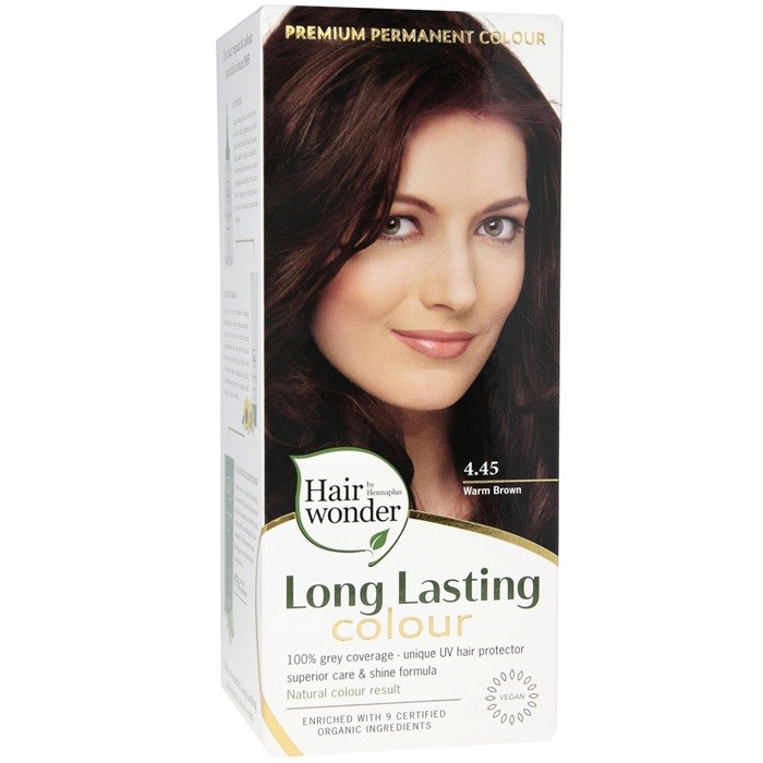 Vopsea de par Long Lasting Colour Warm Brown 4.45 Hairwonder