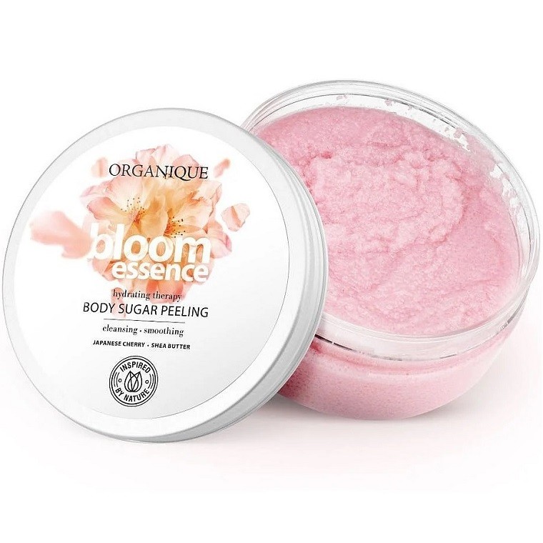 Exfoliant de corp cu floare de cires japonez si nufar 200ml Organique