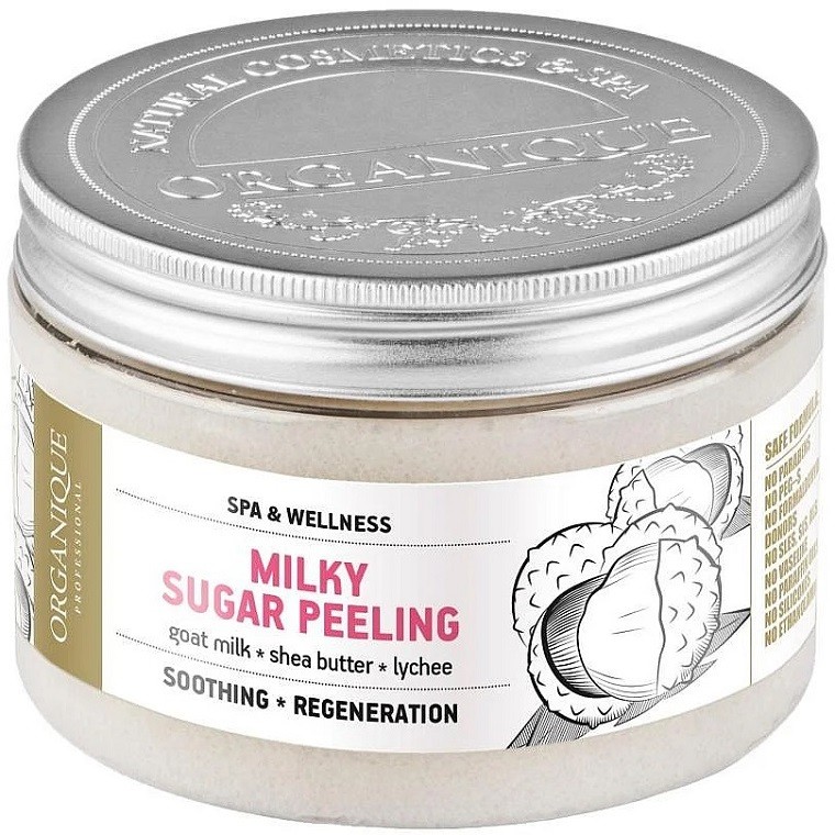 Exfoliant de corp cu lapte de capra si litchi 450ml Organique