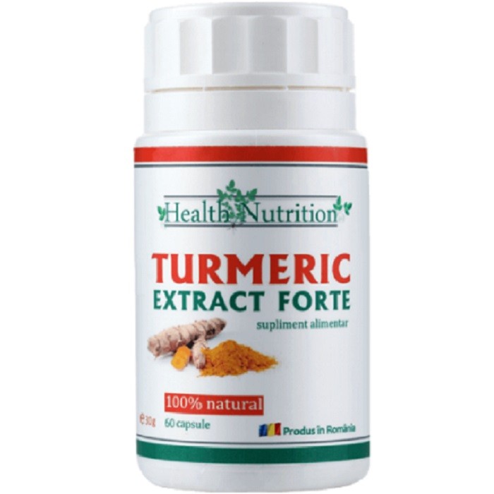 Turmeric extract forte cu piper 60 capsule Health Nutrition 