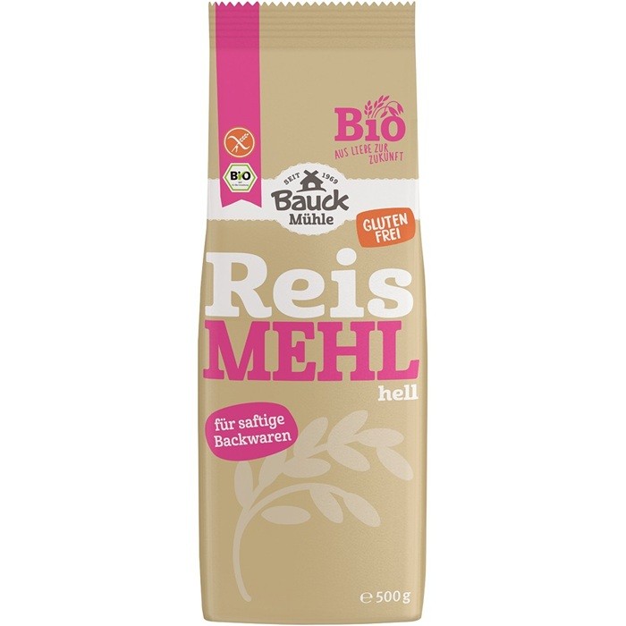 Faina alba de orez bio, fara gluten 500g Bauckhof