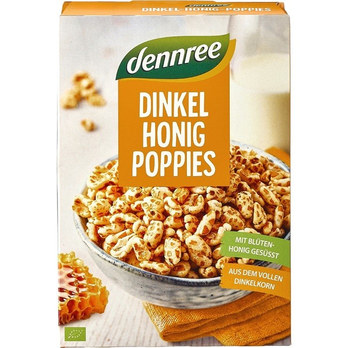 Spelta expandata cu miere bio 375g Dennree