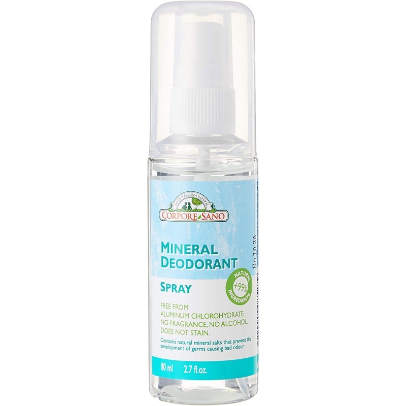 Deodorant mineral spray cu piatra alaun 80ml Corpore Sano