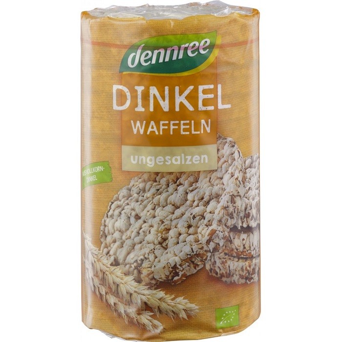Rondele din spelta bio expandat, fara sare 100g Dennree