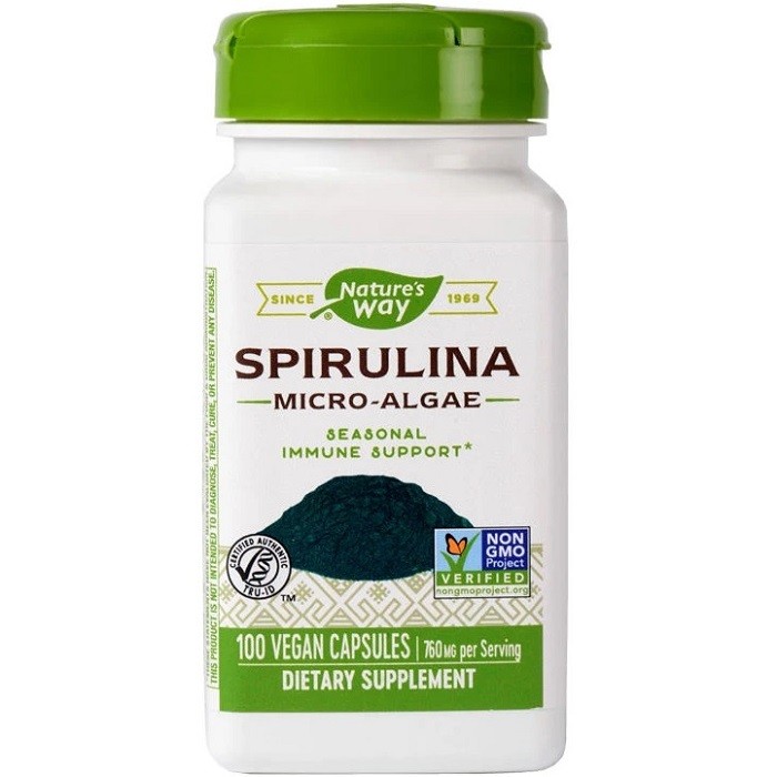Spirulina Micro-Algae 380mg 100 capsule vegetale Nature's Way