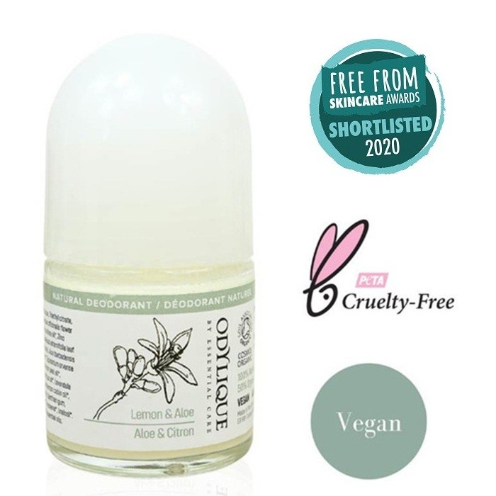 Deodorant roll on cu lamaie si aloe bio 50ml Odylique Organic