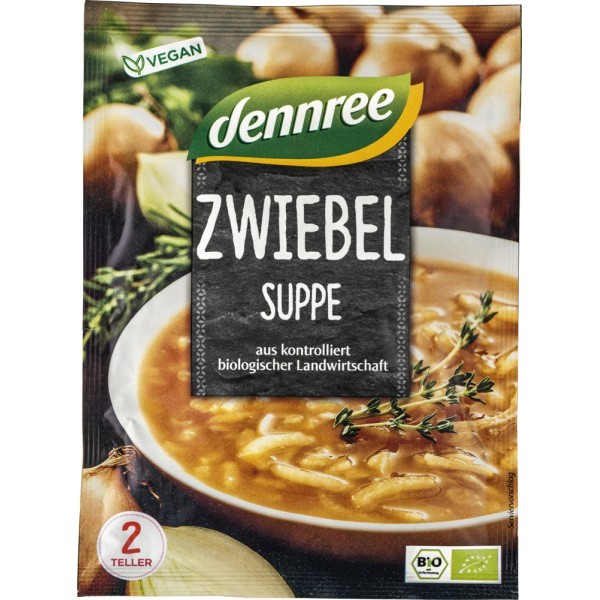 Supa crema de ceapa, instant bio 40g Dennree