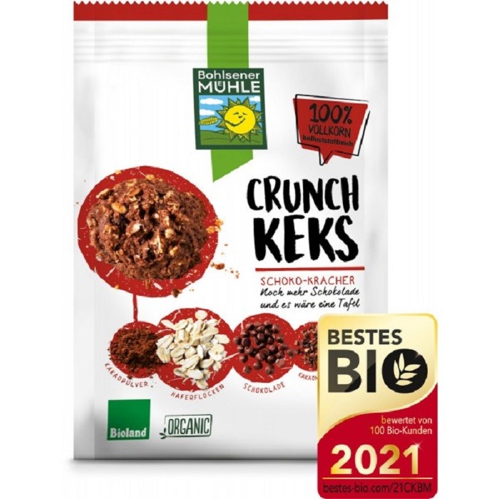 Biscuiti crocanti cu ciocolata bio 150g Bohlsener Muehle