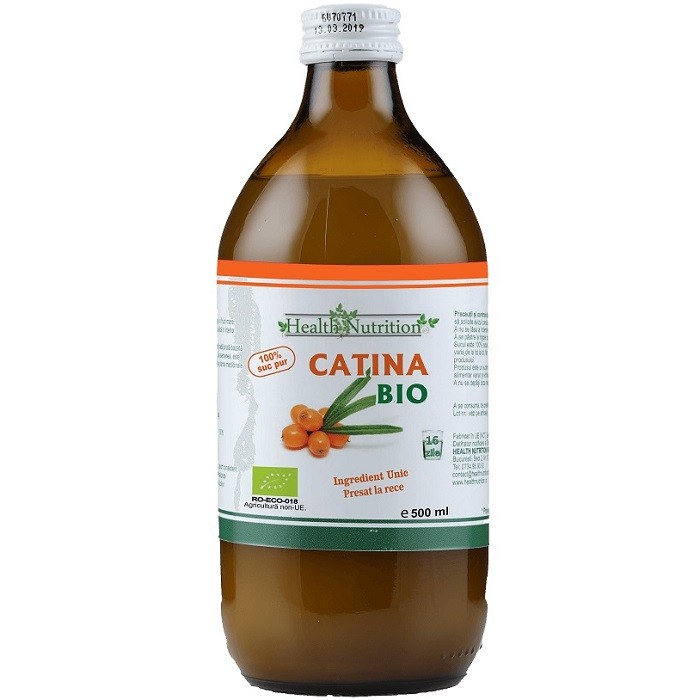 Suc de Catina bio pur, fara zahar 500ml Health Nutrition