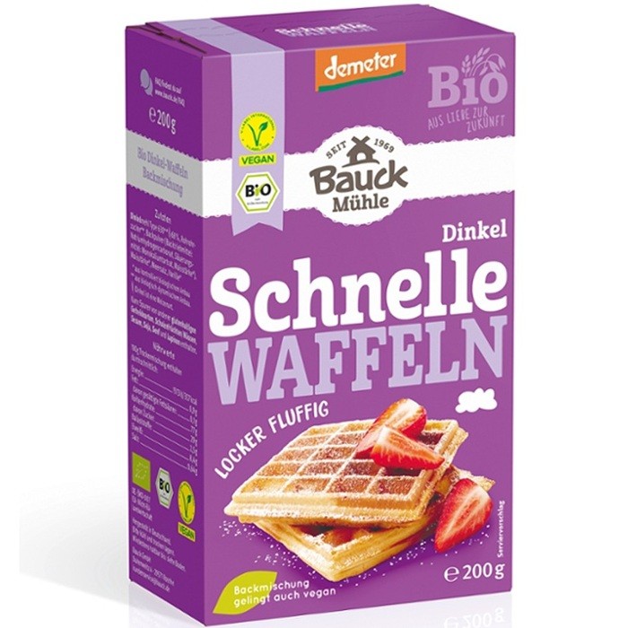 Mix pentru vafe din spelta bio 200g Bauckhof