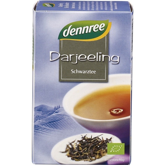 Ceai negru Darjeeling bio 20 pliculete Dennree