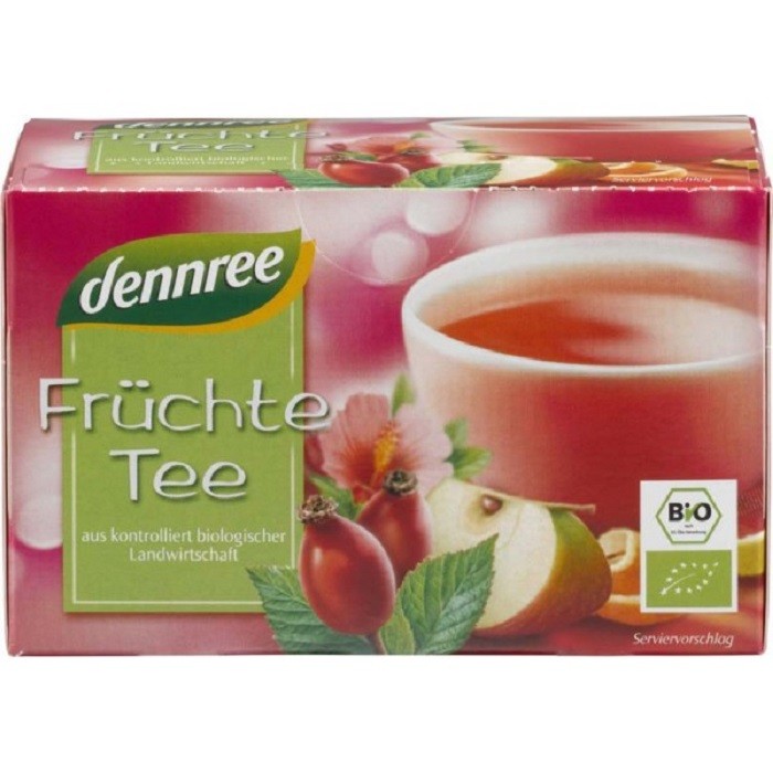 Ceai de fructe bio 20 pliculete Dennree