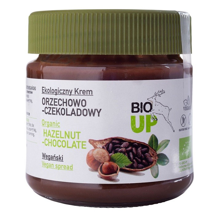 Crema tartinabila de ciocolata cu alune de padure bio 190g Super Fudgio