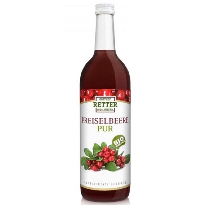 Suc de merisor pur bio 750ml Retter