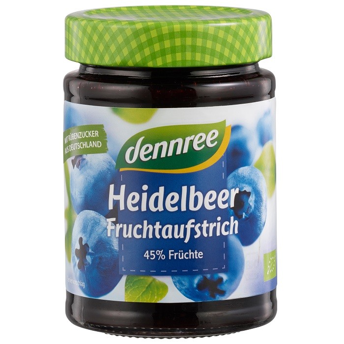 Gem de afine bio 340g Dennree